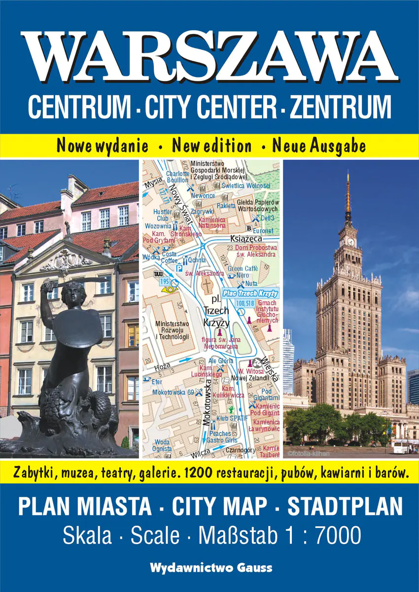 Książka - Warszawa Centrum. Plan miasta 1:7000
