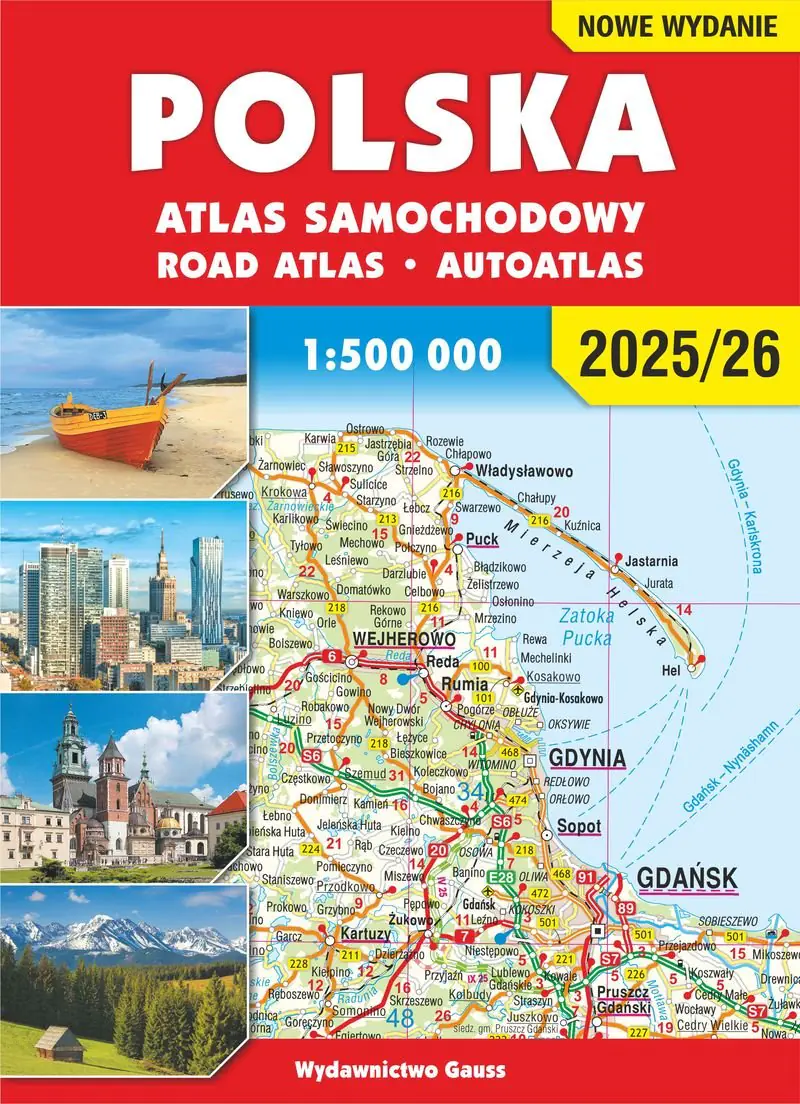 Książka - Polska. Atlas samochodowy 1:500 000