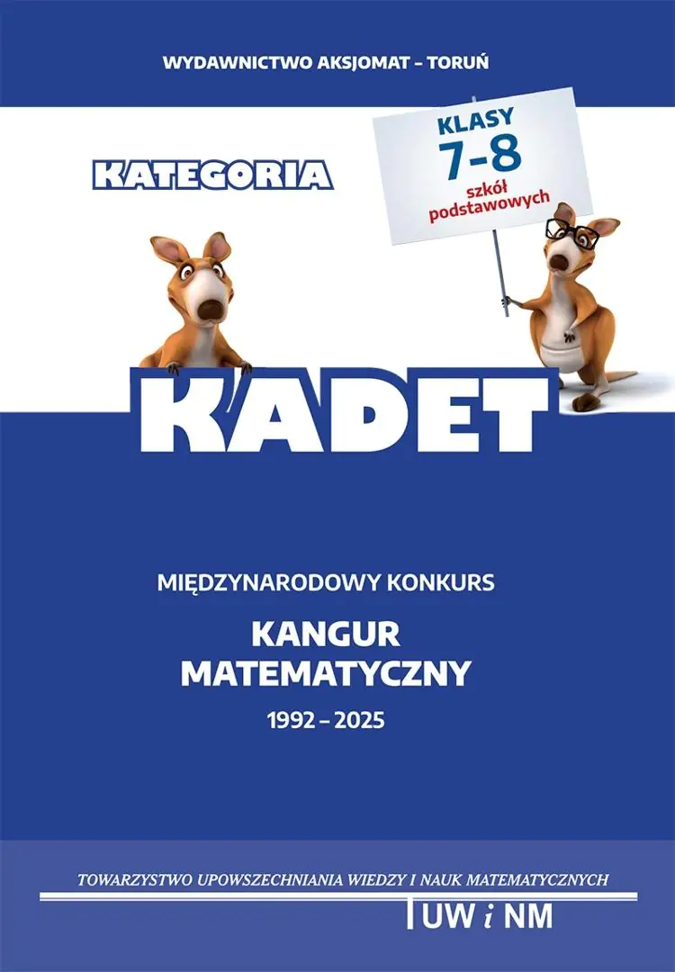 Książka - Matematyka z wesołym kangurem kategoria Kadet 2025