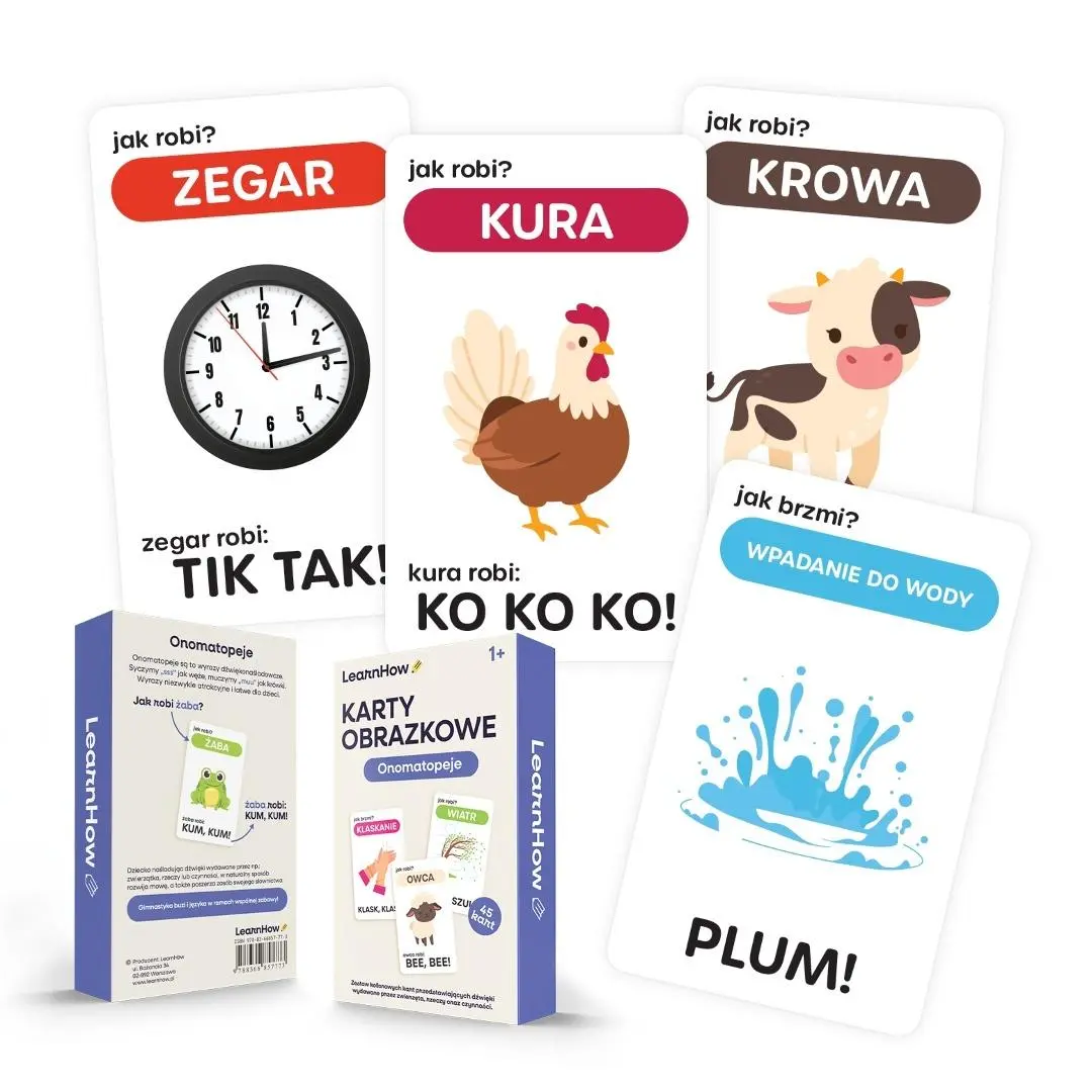 Książka - Karty obrazkowe - Onomatopeje