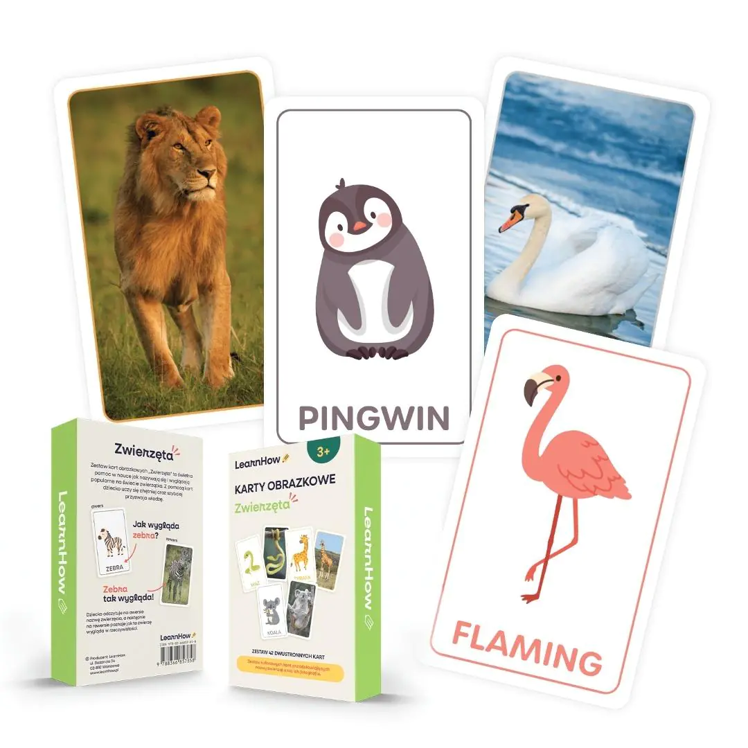 Książka - Karty obrazkowe - zwierzęta