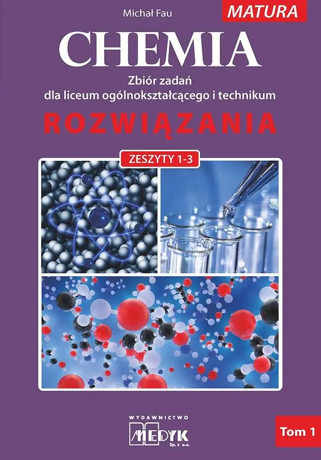 Książka - Chemia. Zbiór zadań do liceum i technikum. Rozwiązania. Zeszyty 1-3