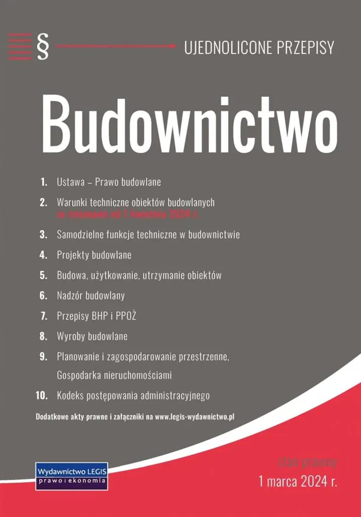Książka - Budownictwo - ujednolicone przepisy w.2024