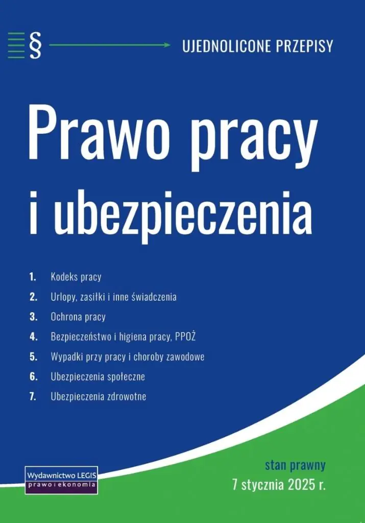 Książka - Prawo pracy i ubezpieczenia 7.01.2025