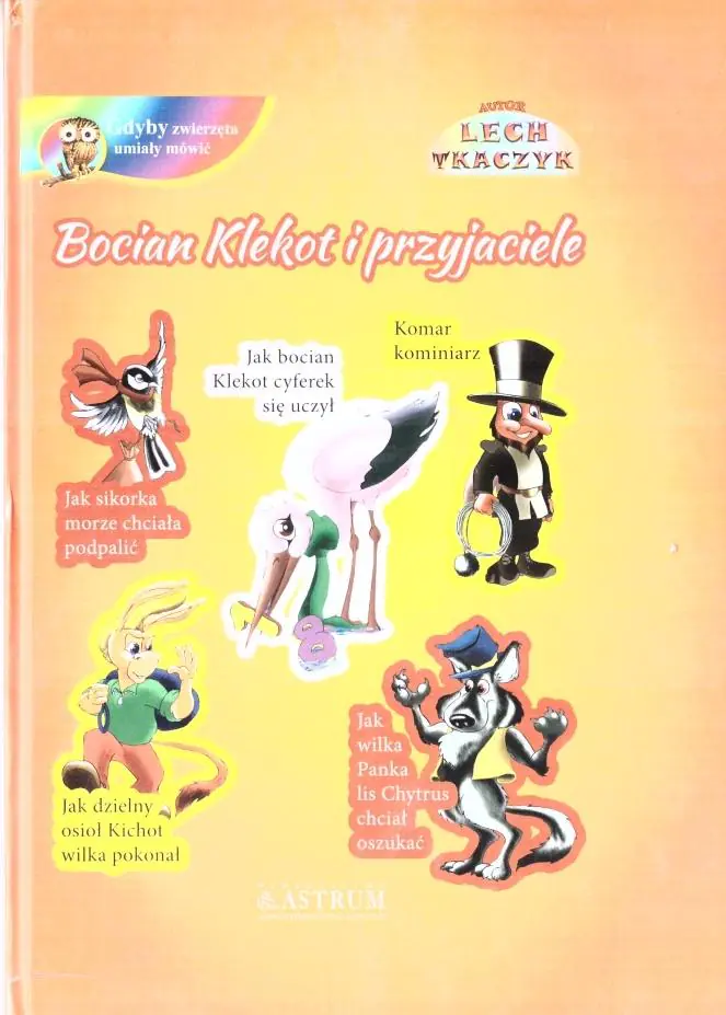 Książka - Bocian Klekot i przyjaciele