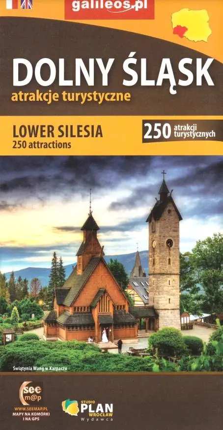 Książka - Mapa - Dolny Śląsk 250 atrakcji turystycznych