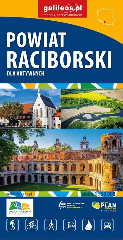 Książka - Mapa - Powiat Raciborski 1:50 000 wodoodporna