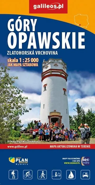Książka - Mapa - góry Opawskie 1:25 000