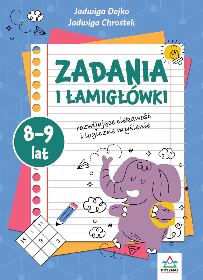 Książka - Zadania i łamigłowki 8-9 lat