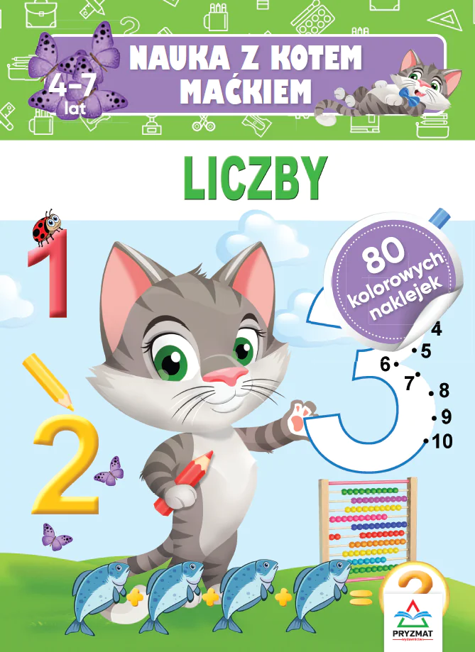 Książka - Nauka z kotem Maćkiem. Liczby