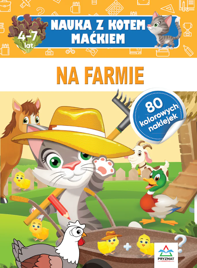 Książka - Nauka z kotem Maćkiem Na farmie