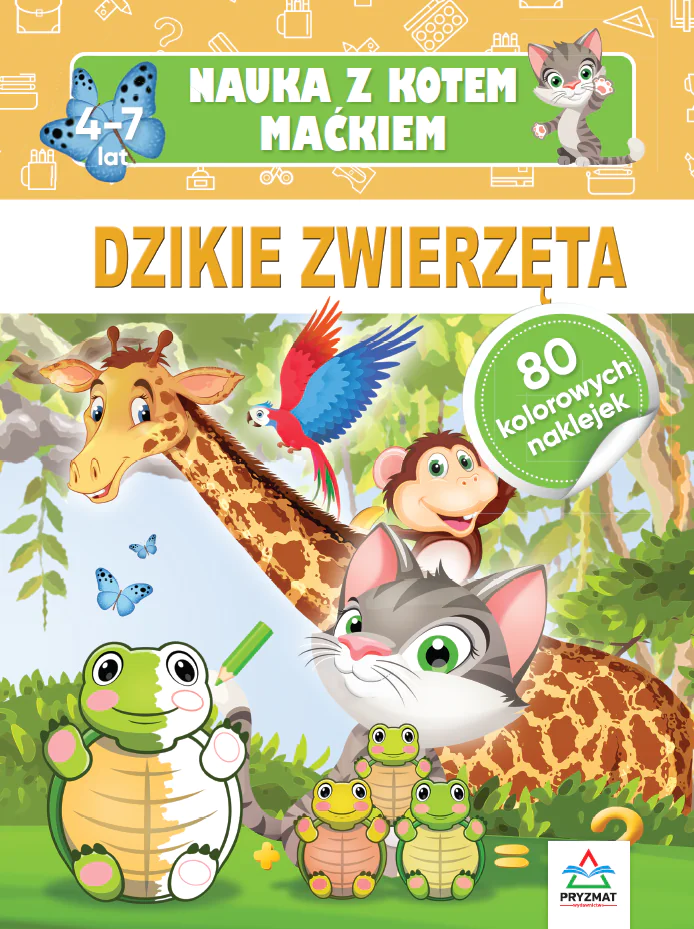 Książka - Nauka z kotem Maćkiem. Dzikie zwierzęta