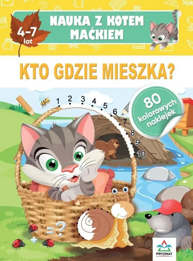 Książka - Nauka z kotem Maćkiem. Kto gdzie mieszka?