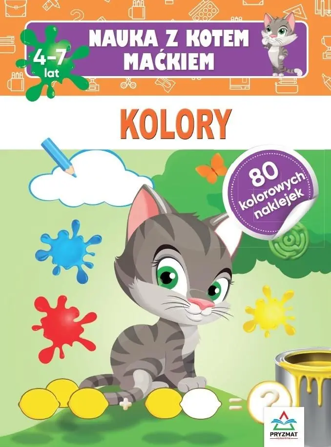 Książka - Nauka z kotem Maćkiem. Kolory