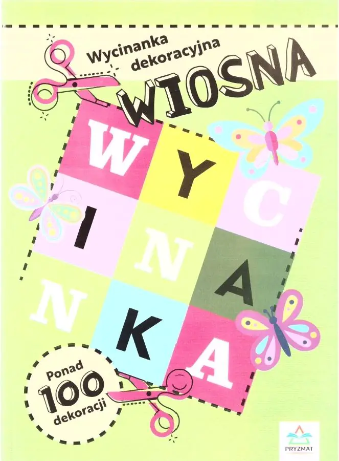 Książka - Wycinanki dekoracyjne. WIOSNA