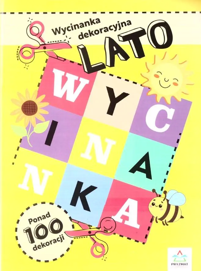 Książka - Wycinanki dekoracyjne. LATO