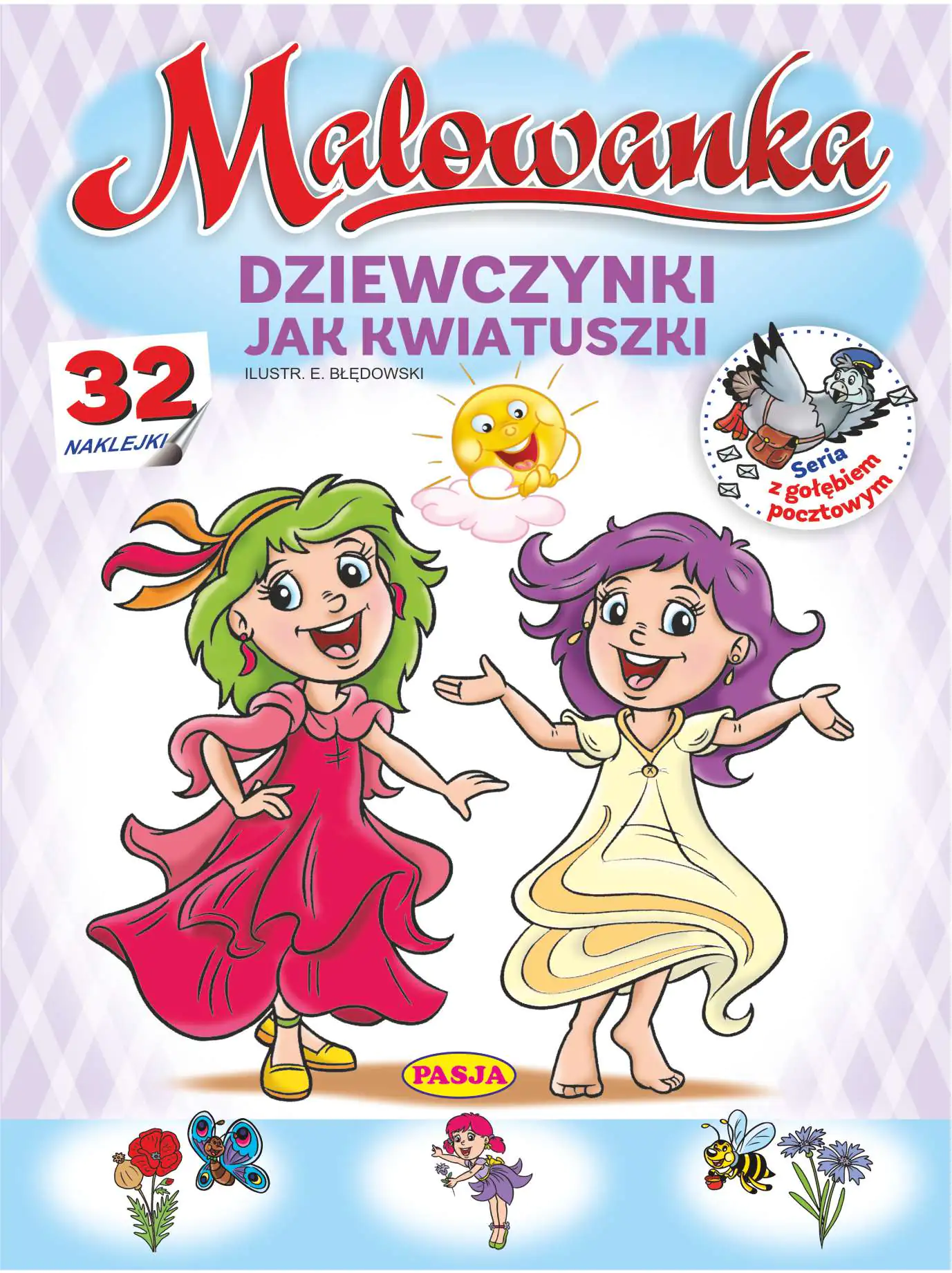 Książka - Dziewczynki jak kwiatuszki. Malowanka