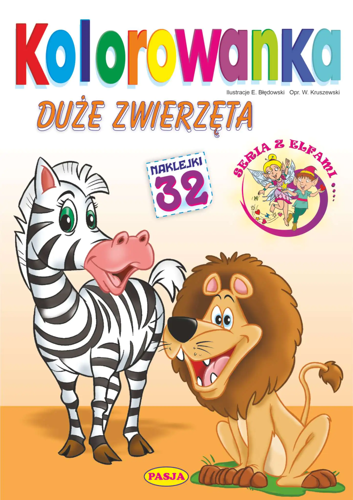 Książka - Duże zwierzęta. Kolorowanka