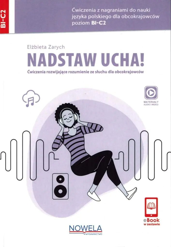 Książka - Nadstaw ucha! Ćwiczenia z nagraniami do nauki języka polskiego dla obcokrajowców +audio online B1-C2