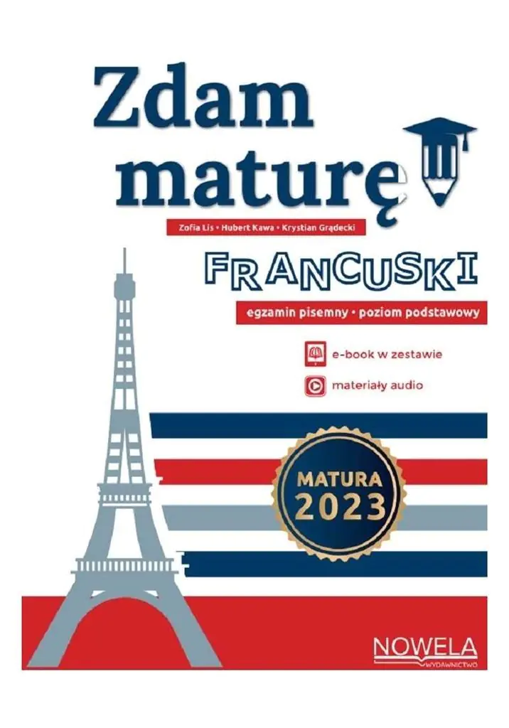 Książka - Zdam maturę! 2023 j.francuski podstawowy pisemny