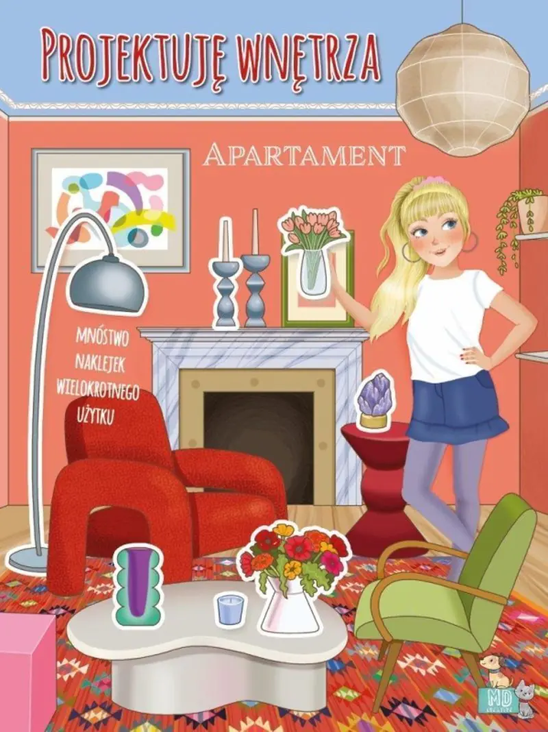 Książka - Apartament. Projektuję wnętrza z naklejkami