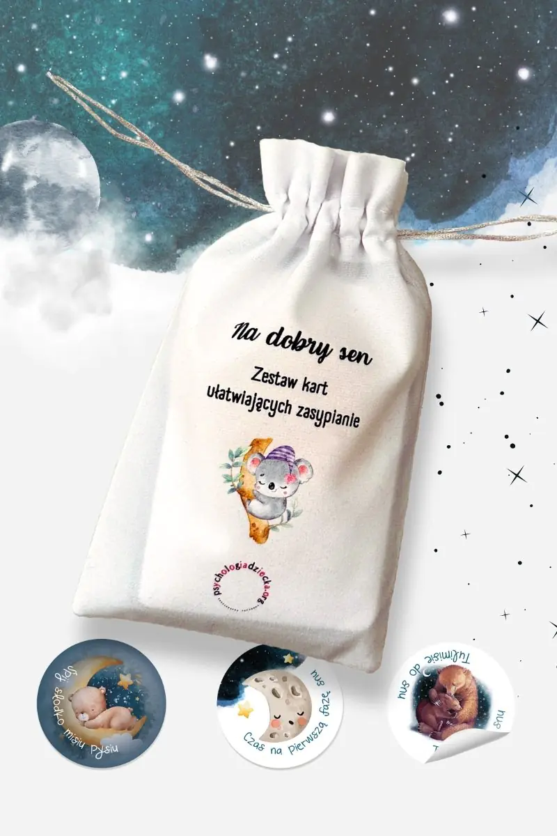 Książka - Na dobry sen Zestaw kart ułatwiających zasypianie