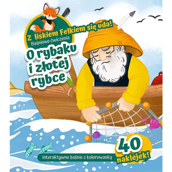Książka - Książeczka edukacyjna O rybaku i złotej rybce Naklejki