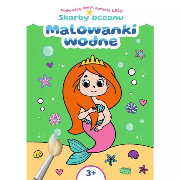 Książka - Malowanka wodna A4 Skarby oceanu