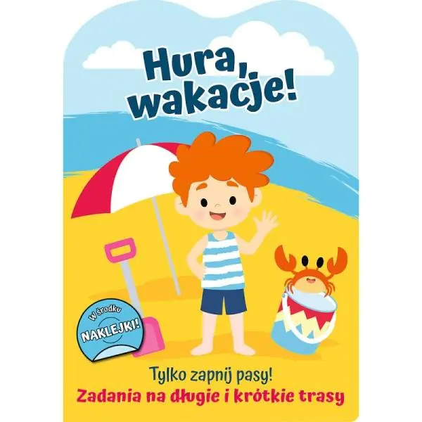 Książka - Tylko zapnij pasy! Zadania na długie i krótkie trasy. Hura wakacje! 66539 Trefl