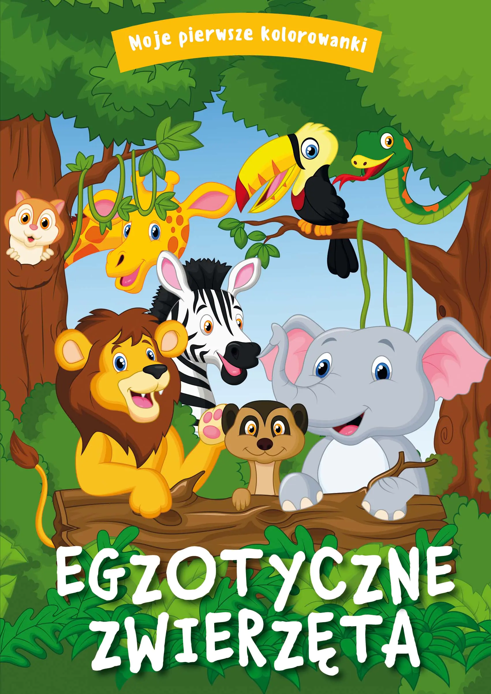 Książka - Egzotyczne zwierzęta. Moje pierwsze kolorowanki