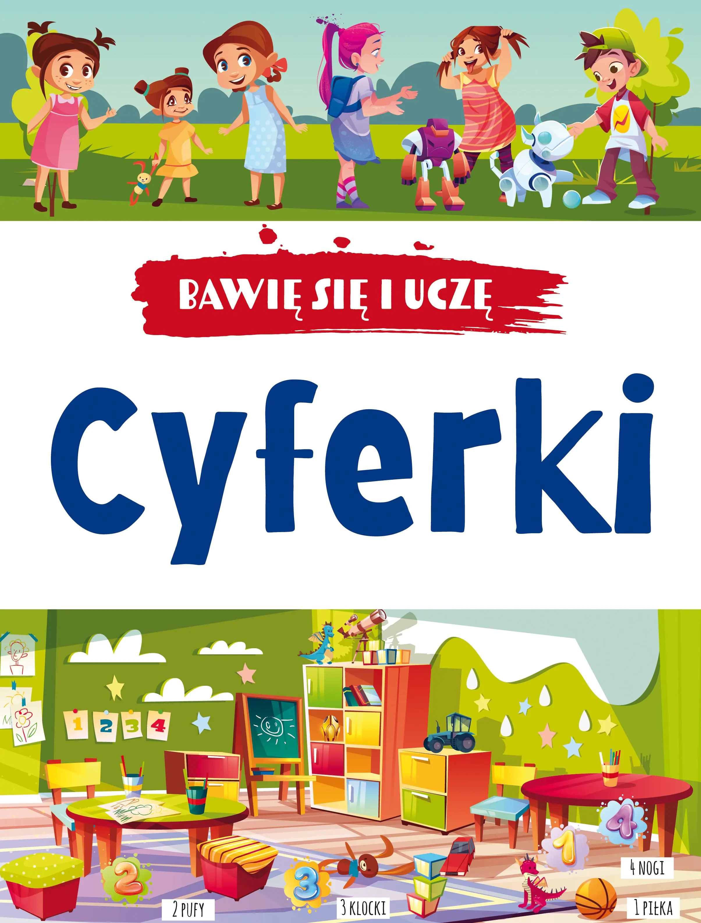 Książka - Cyferki. Bawię się i uczę
