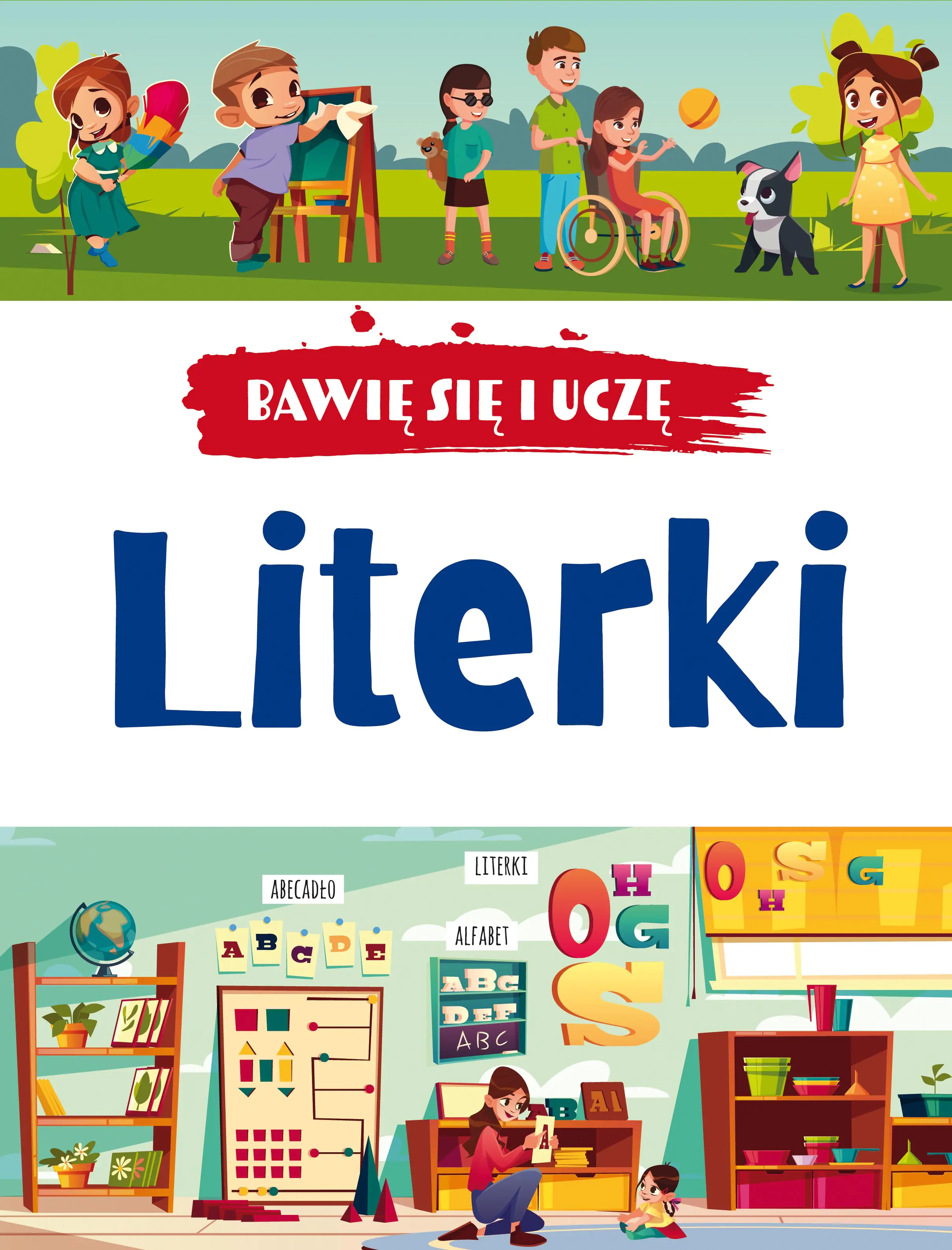Książka - Literki. Bawię się i uczę