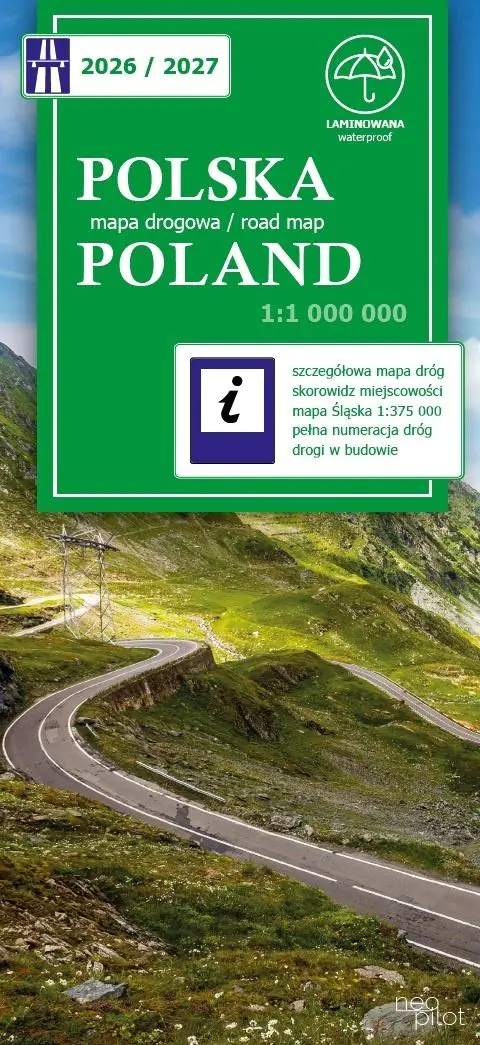 Książka - Polska. Mapa drogowa w skali 1:1 000 000
