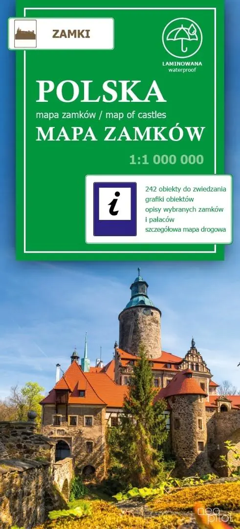 Książka - Polska. Mapa zamków w skali 1:1 000 000