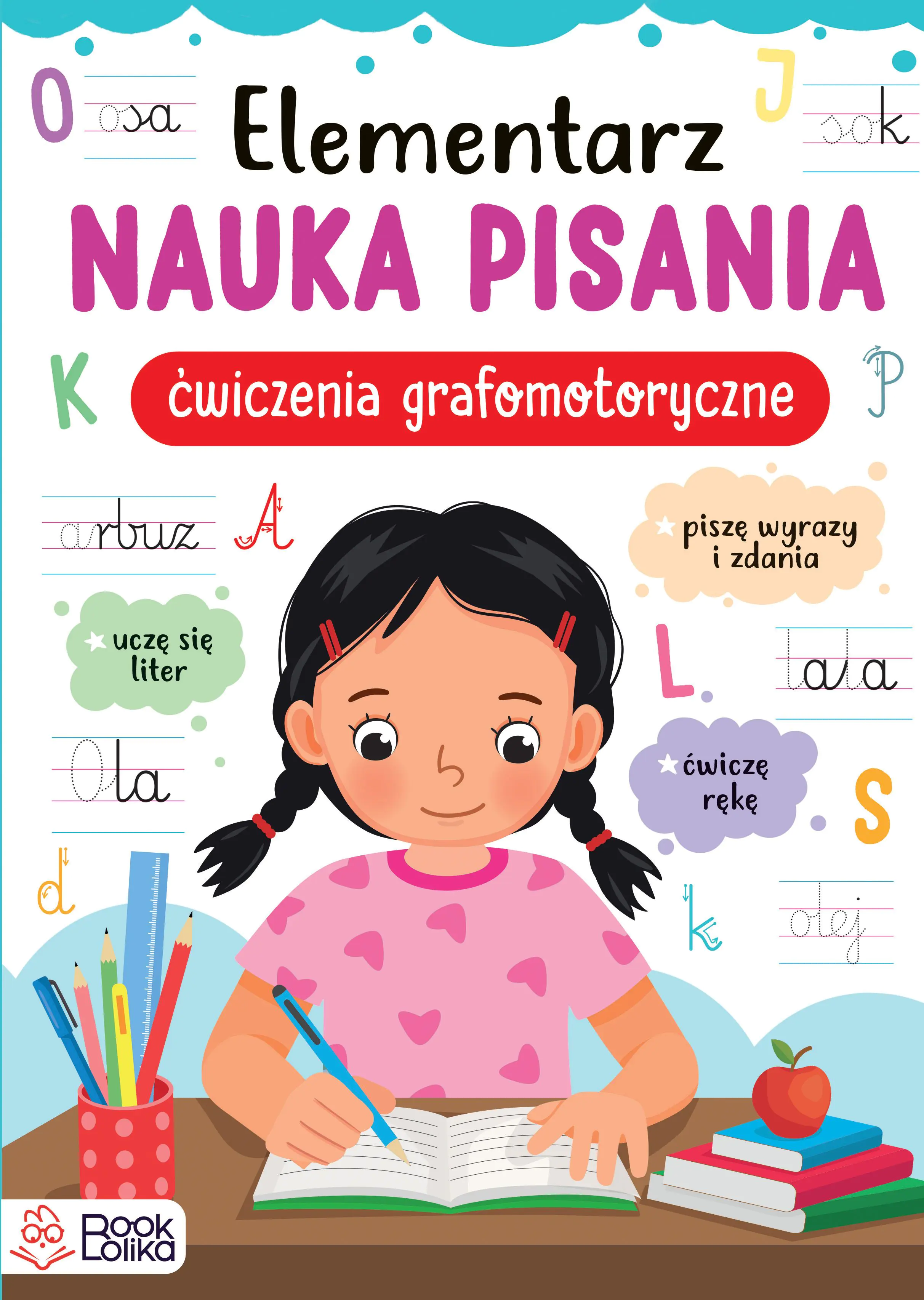 Książka - Elementarz. Nauka pisania. Ćwiczenia grafomotoryczne