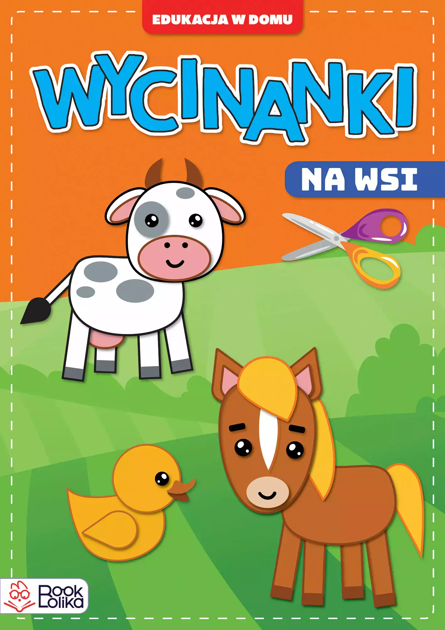 Książka - Na wsi. Edukacja w domu. Wycinanki