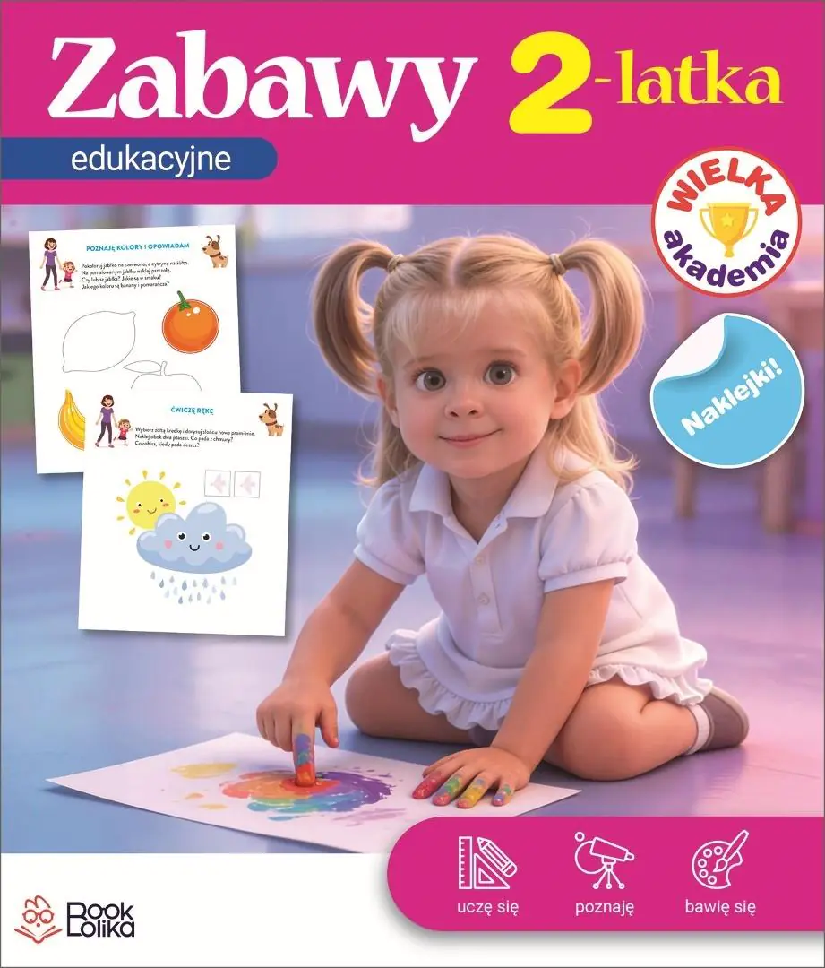 Książka - Wielka Akademia. Zabawy edukacyjne 2latka
