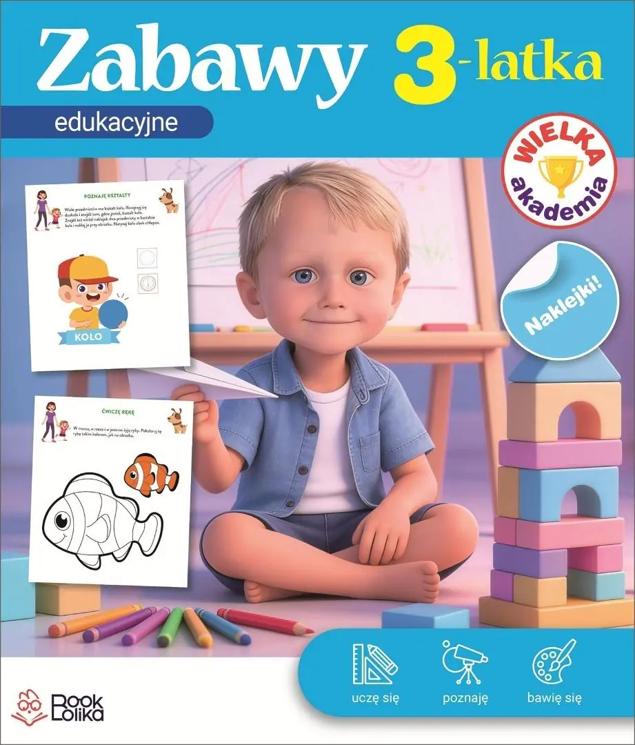 Książka - Wielka Akademia. Zabawy edukacyjne 3latka