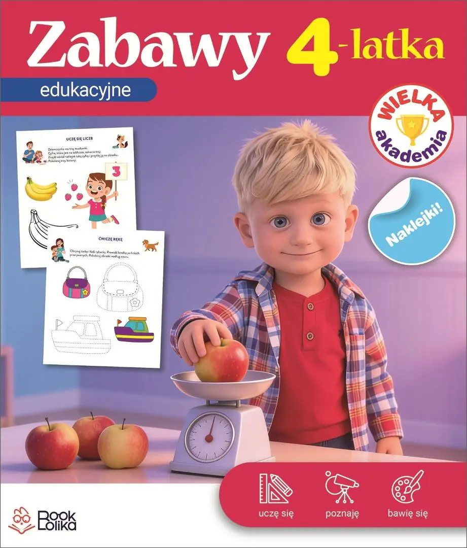 Książka - Wielka Akademia. Zabawy edukacyjne 4-latka