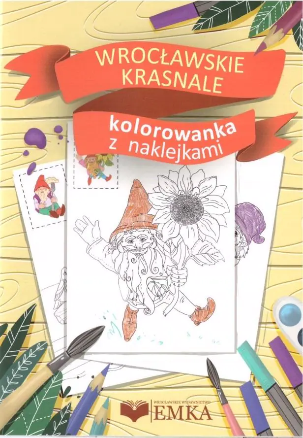 Książka - Wrocławskie krasnale - kolorowanka
