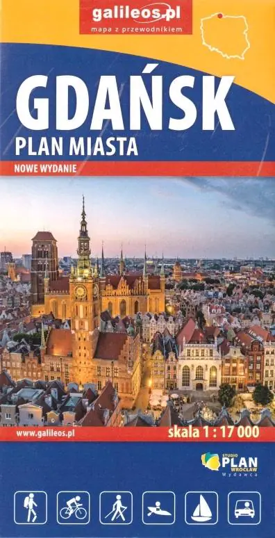Książka - Plan miasta - Gdańsk 1:17 000 w.2022