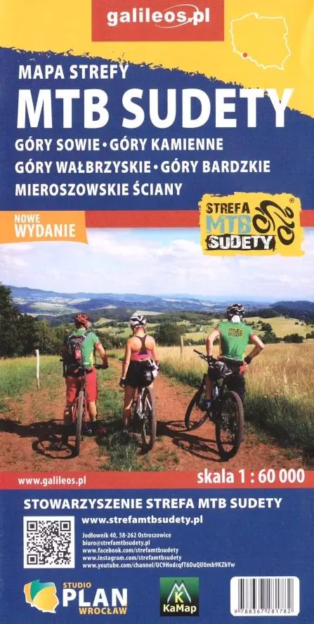 Książka - Mapa - MTB Sudety 1:60 000