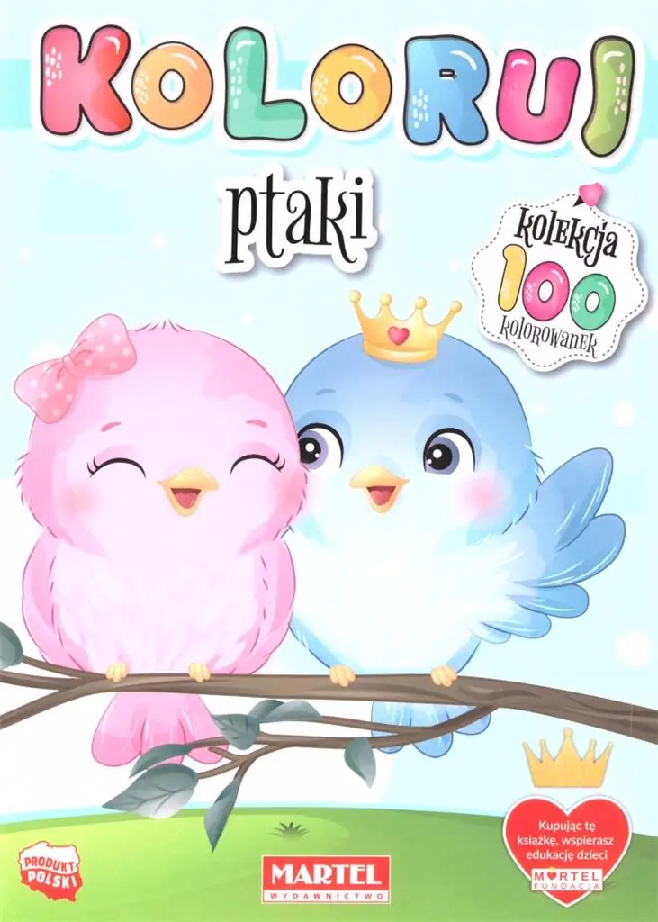 Książka - Ptaki. Koloruj