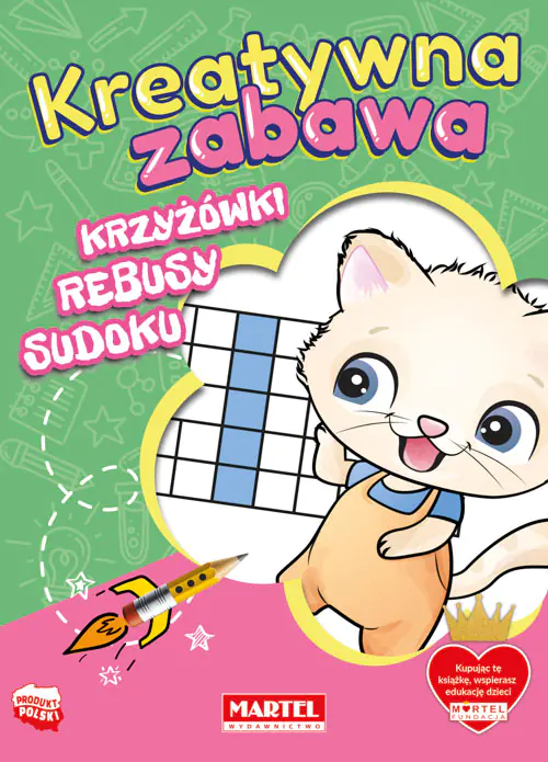 Książka - Krzyżówki, rebusy, sudoku. Kreatywna zabawa