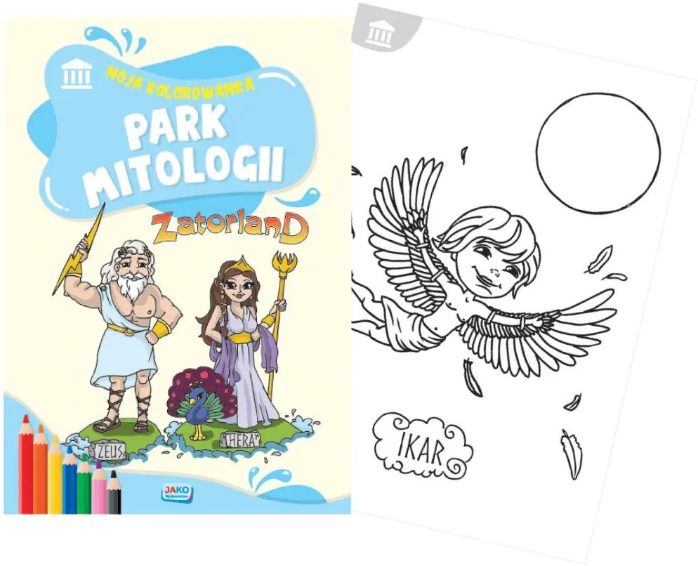 Książka - Moja kolorowanka. Park mitologii