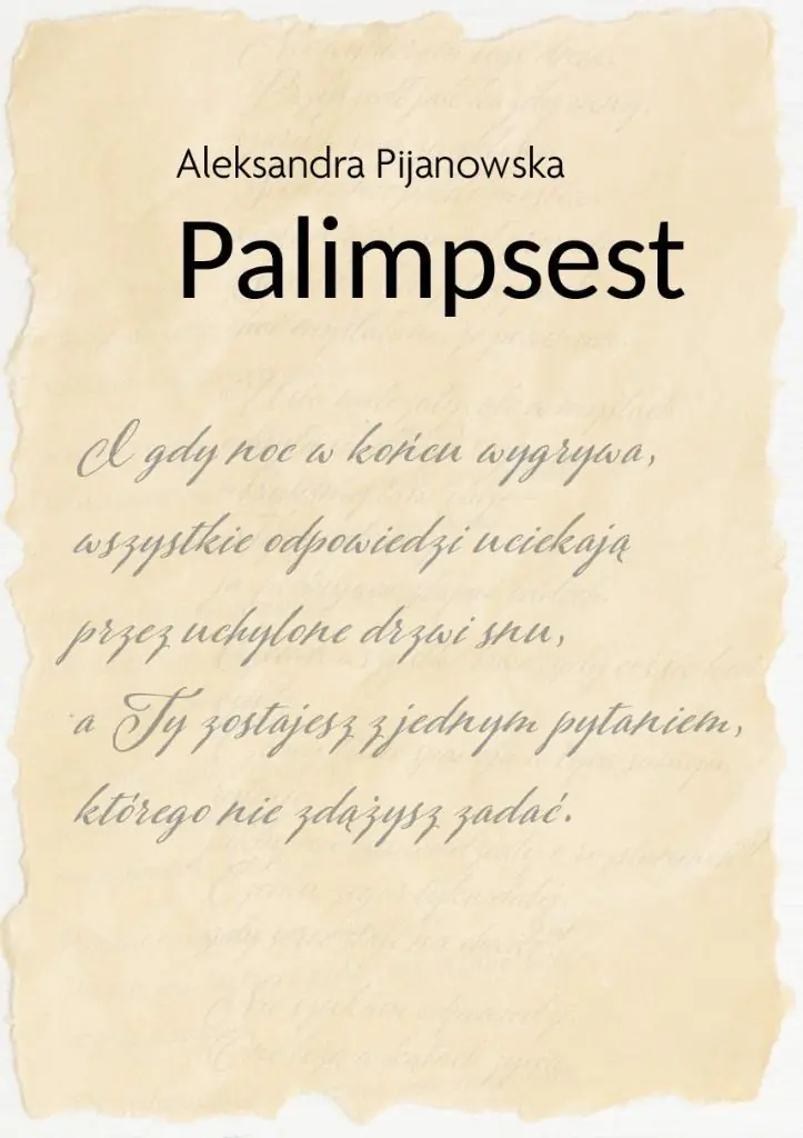 Książka - Palimpsest