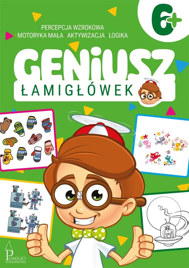 Książka - Geniusz łamigłówek 6+