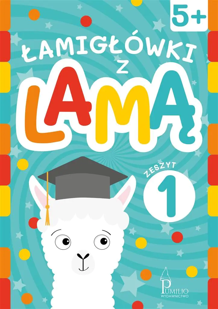 Książka - Łamigłówki z lamą 5+. Zeszyt 1