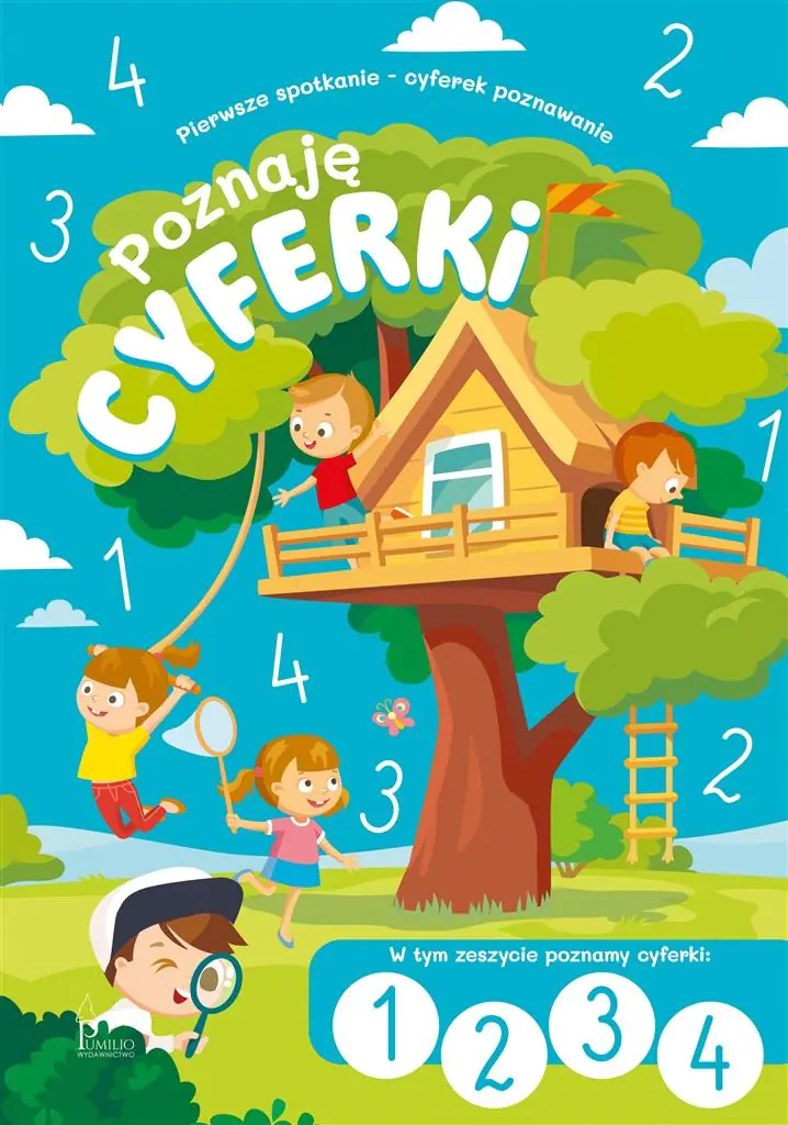 Książka - Poznaję cyferki i liczby 1, 2, 3, 4