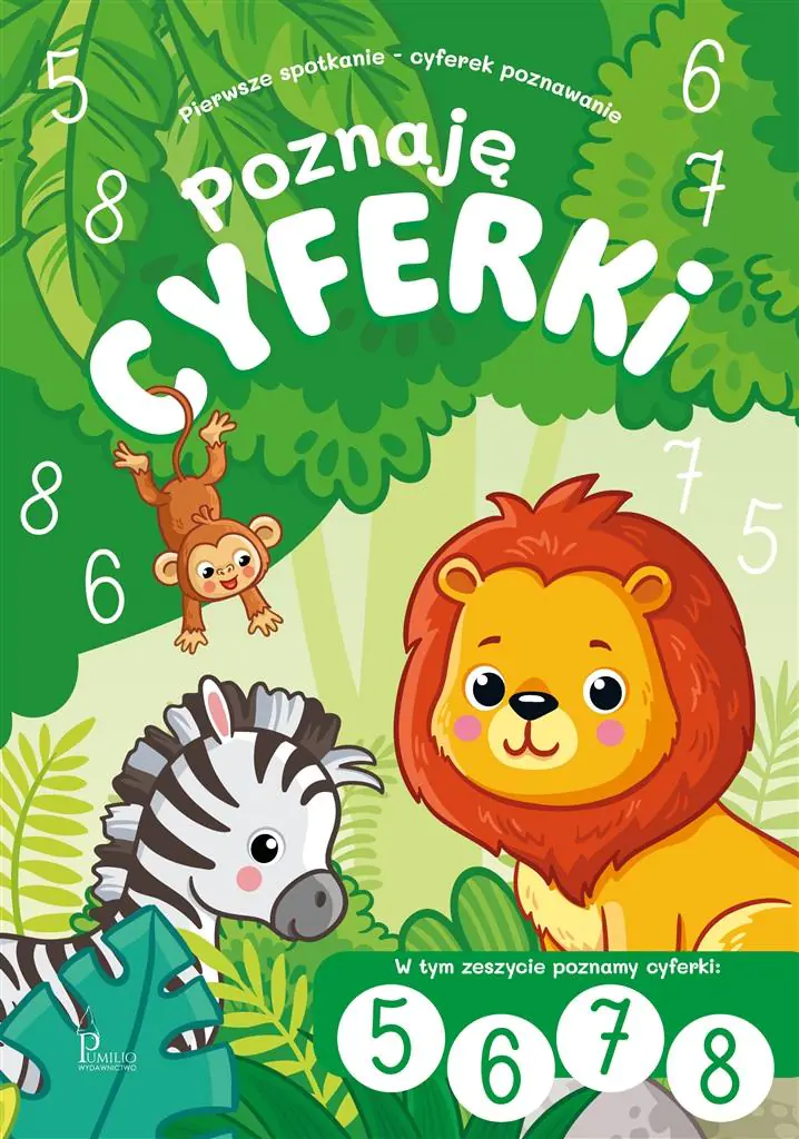 Książka - Poznaję cyferki i liczby 5, 6, 7, 8